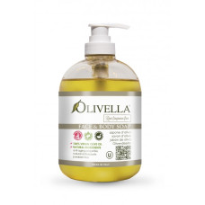 OLIVELLA Мило рідке для обличчя та тіла для чутливої шкіри, не ароматизоване, на основі оливкової олії, 500 мл
