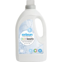 Рідкий органічний засіб для прання Color-sensitiv для чутливої шкіри і для ДИТЯЧОЇ білизни, для прання кольорових і білих речей (від 30 °), 1,5 л = 20 прань = 68-135 кг речей