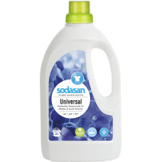 Органічний рідкий засіб Universal / Bright & White для прання білих і кольорових речей при будь-яких температурах, з ефектом збереження яскравих кольорів і білизни речей (від 30 °), 1,5 л