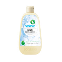 SODASAN Органическое жидкое средство-концентрат Sensitive для мытья посуды, для чувствительной кожи и мытья ДЕТСКИХ БУТЫЛОЧЕК, 0,5 л